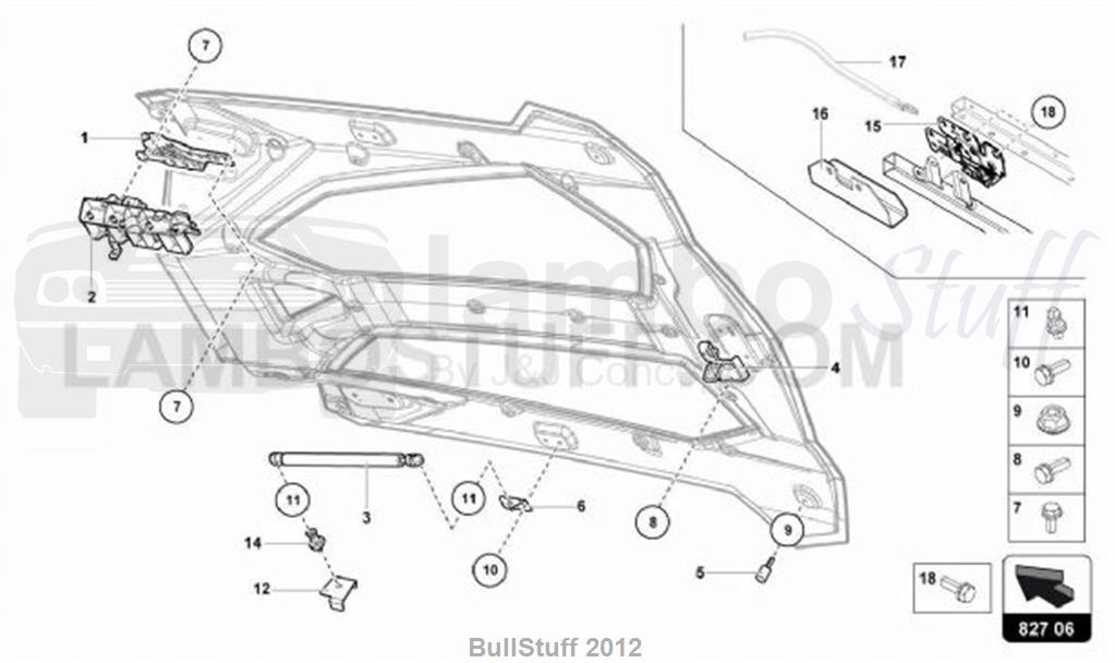 2017 Lamborghini AVENTADOR LP700-4 ROADSTER JAPAN ENGINE COVER WITH